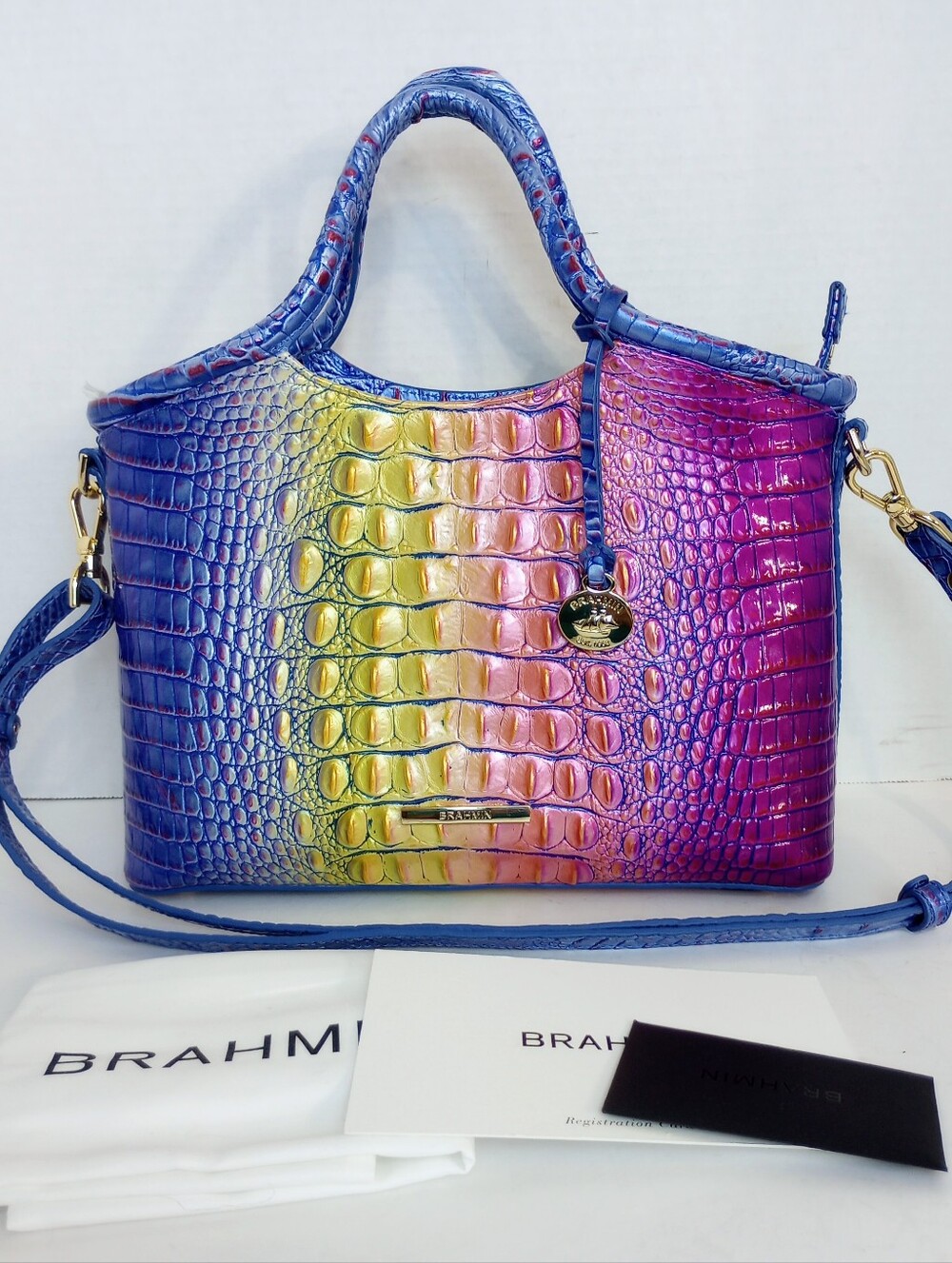 Brahmin Magic Melbourne Ombre Small Elaine Satchel